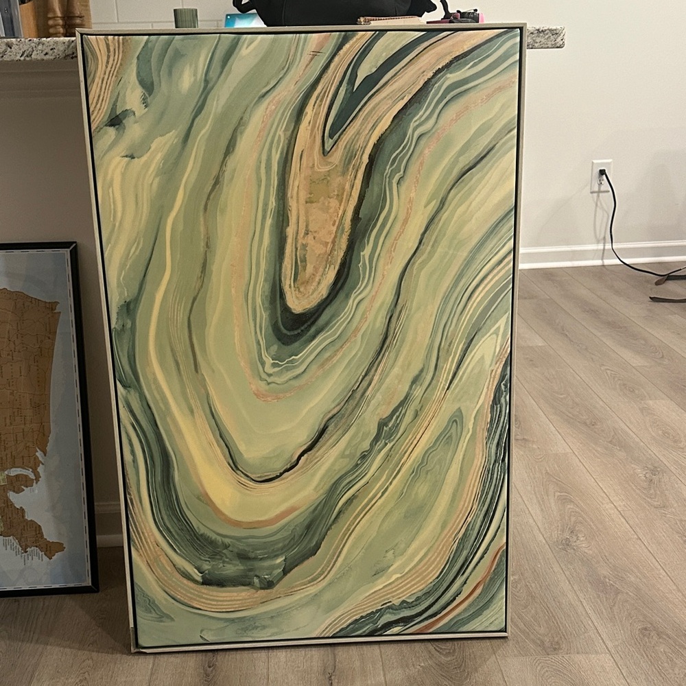 Abstract Swirl Canvas Art